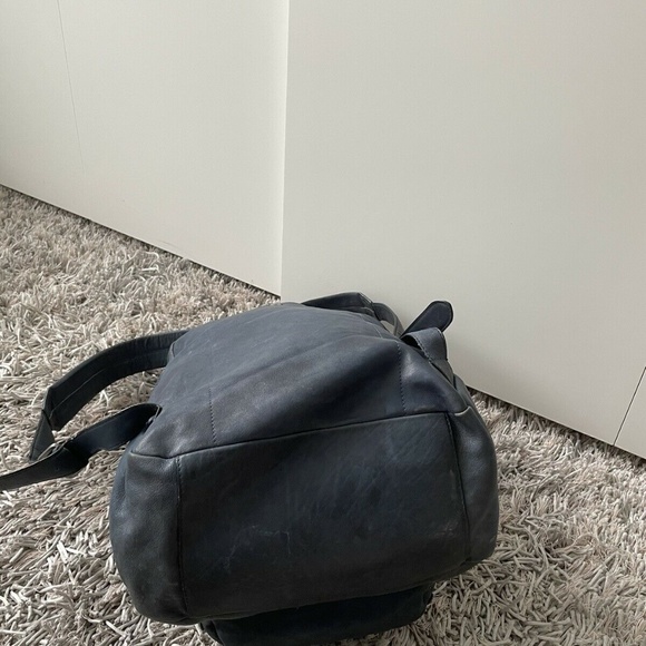 ASH Domino Backpack 100% Leather Blue Washed Studded ❤️ - Picture 9 of 11